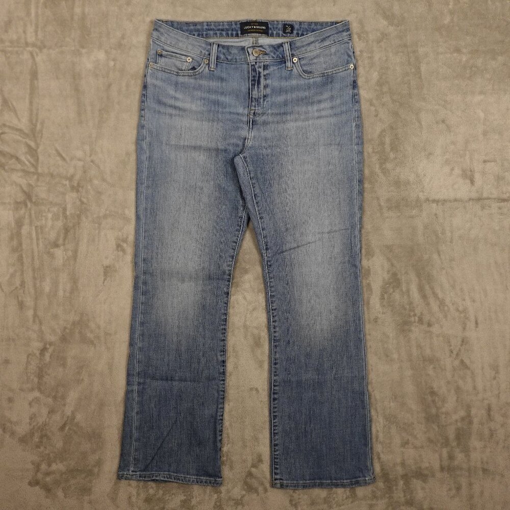 Lucky Brand Jeans Lolita boot women's 14/32 blue denim